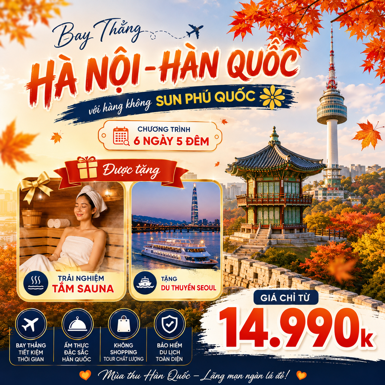 Hàn Quốc mùa thu - Bay Sun Phú Quốc Airway